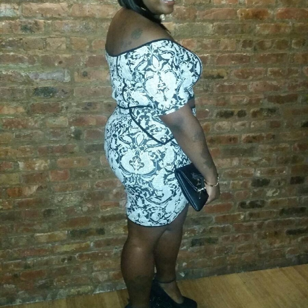 Black and white dress